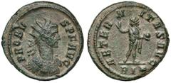 Ancient coins Probus (276-282 AD) Antoninian, Rome - AEQVITI seriesThis coin is part of the famous coded Aeqviti series (see the letter 'I' in the exergue, which is the 7th letter of the AEQVITI word 