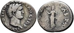 Roman Imperial Otho, 69. Denarius (Silver, 18 mm, 3.00 g, 6 h), Rome. IMP M OTHO CAESAR AVG TR P Bare head of Otho to right. Rev. SECVRITAS P R Securitas standing front, head to left, holding wreath i