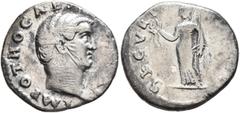 Roman Imperial Otho, 69. Denarius (Silver, 18 mm, 3.14 g, 6 h), Rome, 15 January-16 April 69. IMP OTHO CAES[AR AVG TR P] Bare head of Otho to right. Rev. SECVRI[TAS P R] Securitas standing front, head
