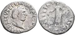 Roman Imperial Vitellius, 69. Denarius (Silver, 19 mm, 2.76 g, 6 h), Rome, 19 April-20 December 69. A VITELLIVS GERM IMP AVG TR P Laureate head of Vitellius to right. Rev. LIBERTAS RESTITVTA Libertas 