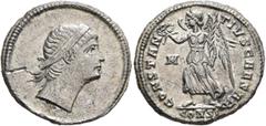 The Ramskold Collection, Part I Constantius II, as Caesar, 324-337. Siliqua (Silver, 19 mm, 3.07 g, 12 h), celebrating the 1000th anniversary of Byzantium. Constantinopolis, 333-334. Plain-diademed he