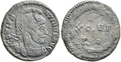 The Ramskold Collection, Part I Constantine I, 307/310-337. Follis (Bronze, 18.4 mm, 3.10 g, 12 h), Rome, circa 320. CONSTA-NTINVS AVG Laureate, helmeted and cuirassed bust of Constantine I to right. 