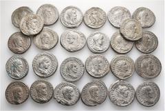 Group Lots A lot containing 26 silver coins. All: Syro-Phoenician Tetradrachms. About very fine to good very fine. LOT SOLD AS IS, NO RETURNS. 26 coins in lot. From a European collection, formed befor