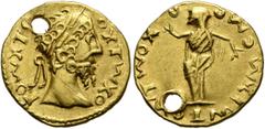 The Aurum Barbarorum Collection IV UNCERTAIN GERMANIC TRIBES, Aurum Barbarorum. Late 3rd-early 4th centuries. 'Aureus' (Gold, 16 mm, 3.08 g, 6 h), derived from the 'Stern Group'. Imitating Marcus Aure