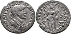 Roman Provincial LYDIA. Stratonicaea-Hadrianopolis. Severus Alexander, 222-235. Diassarion (Bronze, 28 mm, 10.52 g, 5 h). AYT M AY KЄY AΛЄIIAИOC CЄB (sic) Laureate, draped and cuirassed bust of Severu