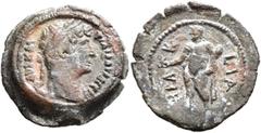 The Collection of E. ten Brink: Hadrian EGYPT. Alexandria. Hadrian, 117-138. Obol (Bronze, 21 mm, 5.24 g, 12 h), Herakleopolite nome, RY 11 = 126/7. ΑΥΤ ΚΑΙ ΤΡΑΙ ΑΔΡΙΑ ϹЄΒ Laureate head of Hadrian to 