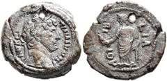 The Collection of E. ten Brink: Hadrian EGYPT. Alexandria. Hadrian, 117-138. Obol (Bronze, 20 mm, 5.00 g, 12 h), Athribite nome, RY 11 = 126/7. ΑΥΤ ΚΑΙ ΤΡΑΙ ΑΔΡΙΑ ϹЄΒ Laureate head of Hadrian to right