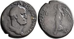 Roman Imperial Galba, 68-69. Denarius (Silver, 18 mm, 3.45 g, 6 h), Rome, late 68-January 69. [IMP SER GALB]A CAESAR AVG P M Laureate and draped bust of Galba to right. Rev. VICTORIA [P] R Victory sta
