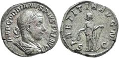Roman Imperial Gordian III, 238-244. Sestertius (Orichalcum, 229 mm, 19.70 g, 12 h), Rome, 241-243. IMP GORDIANVS PIVS FEL AVG Laureate, draped and cuirassed bust of Gordian III to right, seen from be