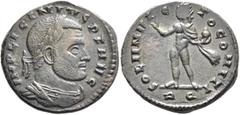 The Ramskold Collection, Part II Licinius I, 308-324. Follis (Bronze, 22 mm, 4.35 g, 6 h), Rome, 312-313. IMP LICINIVS P F AVG Laureate and cuirassed bust of Licinius I to right. Rev. SOLI INVIC-TO CO