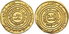 Early Medieval & Islamic ISLAMIC, Fatimids. al-Amir bi-Ahkam Allah, AH 495-524 / AD 1101-1130. Dinar (Gold, 20 mm, 4.36 g, 6 h), Misr, AH 518 = 1124/5. Central inscription, ‘ʿāl / ghāya’ (‘Extremely h