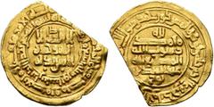Early Medieval & Islamic ISLAMIC, Persia (Pre-Seljuq). Samanids. 'Abd al-Malik I ibn Nuh, AH 343-350 / AD 954-961. Dinar (Gold, 23 mm, 3.58 g, 3 h), Nishapur, AH 349 = 960/1. ‘lā ilāha illā / Allāh wa