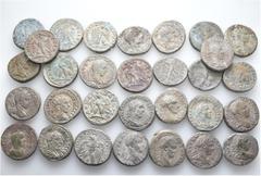Group Lots A lot containing 30 billon coins. All: Syro-Phoenician tetradrachms. Fine to good very fine. LOT SOLD AS IS, NO RETURNS. 30 coins in lot. From a European collection, formed before 2005.
