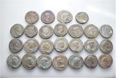 Group Lots A lot containing 25 billon coins. All: Syro-Phoenician tetradrachms. Fine to good very fine. LOT SOLD AS IS, NO RETURNS. 25 coins in lot. From a European collection, formed before 2005.