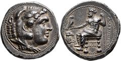 The James Knox Collection of Biblical related Coins KINGS OF MACEDON. Alexander III ‘the Great’, 336-323 BC. Tetradrachm (Silver, 26 mm, 17.28 g, 11 h), Damaskos, struck under Menon or Menes, circa 33