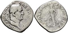 Roman Imperial Galba, 68-69. Denarius (Silver, 18 mm, 3.07 g, 6 h), Rome, circa July 68-January 69. IMP SER GALBA CAESA[R AV]G Laureate head of Galba to right. Rev. SALVS GEN HVMANI Salus advancing le