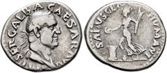 Roman Imperial Galba, 68-69. Denarius (Silver, 19 mm, 3.39 g, 6 h), Rome, circa July 68-January 69. IMP SER GALBA CAESAR AVG Laureate head of Galba to right. Rev. SALVS GEN HVMANI Salus advancing left