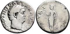 Roman Imperial Otho, 69. Denarius (Silver, 18 mm, 3.01 g, 6 h), Rome. IMP OTHO CAESAR AV[G TR P] Bare head of Otho to right. Rev. SECVRI[TAS P R] Securitas standing front, head to left, holding wreath