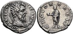 Roman Imperial Didius Julianus, 193. Denarius (Silver, 18 mm, 2.76 g, 11 h), Rome, 28 March-1 June 193. IMP CAES M DID IVLIAN AVG Laureate head of Didius Julianus to right. Rev. RECTOR ORBIS Didius Ju