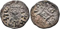 The Dr. S. Coffman Collection of Axumite Coins, Part II Hethasas/Hataza, circa 610s-630s. Argyros (Billon, 16 mm, 0.91 g, 7 h), after 630 (?). ነገሠ-ሐተዘ ('ngshtz' = 'King Hataza' in Ge'ez) Draped bust o