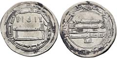 Early Medieval & Islamic ISLAMIC, 'Abbasid Caliphate. al-Rashid, AH 170-193 / AD 786-809. Dirham (Silver, 24 mm, 2.83 g, 9 h), Madinat al-Salam, AH 170 = 786/7. ‘lā ilāha illā / Allāh waḥdahū / lā sha