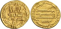 Early Medieval & Islamic ISLAMIC, 'Abbasid Caliphate. temp. Al-Rashid, AH 170-193 / AD 786-809. Dinar (Gold, 19 mm, 3.94 g, 7 h), [Misr], AH 172 = 788/9. ‘lā ilāha illā / Allāh waḥdahū / lā sharīka la