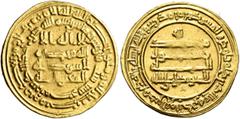 Early Medieval & Islamic ISLAMIC, 'Abbasid Caliphate. Al-Mutawakkil, AH 232-247 / AD 847-861. Dinar (Gold, 21 mm, 4.15 g, 3 h), Misr, AH 246 = 860/1. Citing his son as heir by his future caliphal titl