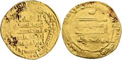 Early Medieval & Islamic ISLAMIC, 'Abbasid Caliphate. Al-Muqtadir, second reign, AH 296-317 / AD 908-929. Dinar (Gold, 24 mm, 4.52 g, 2 h), Filastin, AH 307 = 919/20. Citing his son and heir Abu’l-ʿAb