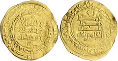 Early Medieval & Islamic ISLAMIC, 'Abbasid Caliphate. Al-Qahir, second reign, AH 320-322 / AD 932-934. Dinar (Gold, 26 mm, 4.25 g, 6 h), Hamadan, AH 321 = 933. ‘lā ilāha illā / Allāh waḥdahū / lā shar
