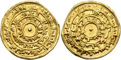 Early Medieval & Islamic ISLAMIC, Fatimids. al-Mu'izz li-Din Allah, AH 341-365 / AD 953-975. Dinar (Gold, 22 mm, 4.05 g), Misr, Muharram AH 361(?) = October-November 971. Bull’s-eye type. Three concen