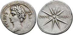 Roman Imperial Augustus, 27 BC-AD 14. Denarius (Silver, 21 mm, 3.62 g, 7 h), uncertain mint in Spain (Colonia Patricia?), circa 19/8 BC. CAESAR AVGVSTVS Head of Augustus to left, wearing oak wreath. R