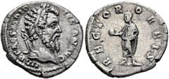 Roman Imperial Didius Julianus, 193. Denarius (Silver, 18 mm, 2.76 g, 11 h), Rome, 28 March-1 June 193. IMP CAES M DID IVLIAN AVG Laureate head of Didius Julianus to right. Rev. RECTOR ORBIS Didius Ju