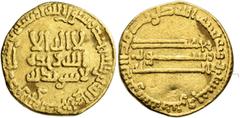 Early Medieval & Islamic ISLAMIC, 'Abbasid Caliphate. temp. Al-Mansur, AH 136-158 / AD 754-775. Dinar (Gold, 18 mm, 3.80 g, 7 h), AH 152 = 769/70. ‘lā ilāha illā / Allāh waḥdahū / lā sharīka lahū’ (‘T