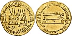Early Medieval & Islamic ISLAMIC, 'Abbasid Caliphate. temp. Al-Mahdi, AH 158-169 / AD 775-785. Dinar (Gold, 19 mm, 4.18 g, 3 h), AH 166 = 782/3. ‘lā ilāha illā / Allāh waḥdahū / lā sharīka lahū’ (‘The