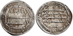 Early Medieval & Islamic ISLAMIC, 'Abbasid Caliphate. temp. Al-Rashid, AH 170-193 / AD 786-809. Dirham (Silver, 26 mm, 3.00 g, 3 h), al-Muhammadiya, AH 180 = 796/7. ‘lā ilāha illā / Allāh waḥdahū / lā