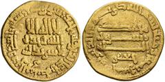 Early Medieval & Islamic ISLAMIC, 'Abbasid Caliphate. temp. Al-Rashid, AH 170-193 / AD 786-809. Dinar (Gold, 18 mm, 4.15 g, 6 h), [Misr], AH 185 = 801/2. ‘lā ilāha illā / Allāh waḥdahū / lā sharīka la