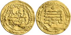 Early Medieval & Islamic ISLAMIC, Egypt & Syria (Pre-Fatimid). Tulunids. Khumarawaih, AH 270-282 / AD 884-896. Dinar (Gold, 22 mm, 4.15 g, 12 h), Misr, AH 276 = 889/90. Citing the ʿAbbasid caliph’s fi