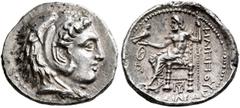 Greek KINGS OF MACEDON. Philip III Arrhidaios, 323-317 BC. Hemidrachm (Silver, 15 mm, 2.05 g, 12 h), Babylon, struck under Archon, Dokimos, or Seleukos I, circa 323-318/7. Head of Herakles to right, w