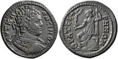 Roman Provincial LYDIA. Thyateira. Caracalla, 198-217. Diassarion (Bronze, 26 mm, 8.27 g, 12 h). AYT K M ANTΩNЄΙΝOC Laureate and cuirassed bust of Caracalla to right, seen from behind. Rev. ΘYATЄIPHNΩ