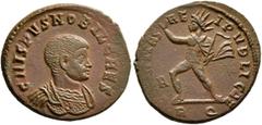 The Ramskold Collection, Part IV Crispus, Caesar, 316-326. Follis (Bronze, 20 mm, 3.17 g, 1 h), Rome, 317. CRISPVS NOBIL CAES Bare-headed and cuirassed bust of Crispus to right. Rev. CLARITAS RE-I PVB