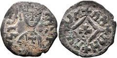 The Dr. S. Coffman Collection of Axumite Coins, Part III Hethasas/Hataza, circa 610s-630s. Argyros (Billon, 17 mm, 0.87 g, 5 h), after 630 (?). ነገሠ-ሐተዘ ('ngshtz' = 'King Hataza' in Ge'ez) Draped bust 