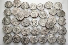 Group Lots A lot containing 37 silver coins. All: Roman Provincial. Syro-Phoenician. Tetradrachms. Fine to very fine. LOT SOLD AS IS, NO RETURNS. 37 coins in lot. From a European collection, formed be