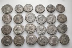 Group Lots A lot containing 24 silver coins. All: Syro-Phoenician. Tetradrachms. Very fine to extremely fine. LOT SOLD AS IS, NO RETURNS. 24 coins in lot. From a European collection, formed before 200