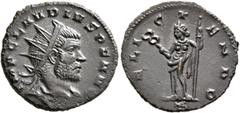 Roman Imperial Claudius II Gothicus, 268-270. Antoninianus (Bronze, 19 mm, 2.74 g, 12 h), Mediolanum, circa September 268-mid 269. IMP CLAVDIVS P F AVG Radiate, draped and cuirassed bust of Claudius I