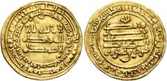 Early Medieval & Islamic ISLAMIC, Egypt & Syria (Pre-Fatimid). Tulunids. Harun, AH 283-292 / AD 896-904. Dinar (Gold, 22 mm, 4.34 g, 11 h), Filastin, AH 291 = AD 903/4. ‘lā ilāha illā / Allāh waḥdahū 