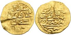 Early Medieval & Islamic ISLAMIC, Ottoman Empire. Murad IV, AH 1032-1049 / AD 1623-1640. Sultani (Gold, 22 mm, 3.40 g, 3 h), Misr, AH 1032 = AD 1623. Within a circle, ‘sulṭān al-barrayn / wa khāqān al