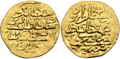 Early Medieval & Islamic ISLAMIC, Ottoman Empire. Murad IV, AH 1032-1049 / AD 1623-1640. Sultani (Gold, 22 mm, 3.39 g, 5 h), Misr, AH 1032 = AD 1623. Within a circle, ‘sulṭān al-barrayn / wa khāqān al