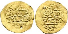 Early Medieval & Islamic ISLAMIC, Ottoman Empire. Ibrahim, AH 1049-1058 / AD 1640-1648. Sultani (Gold, 24 mm, 3.40 g, 9 h), Misr, AH 1049 = AD 1640. Within a circle, ‘sulṭān al-barrayn / wa khāqān al-
