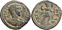 Roman Provincial LYDIA. Acrasus. Severus Alexander, 222-235. Diassarion (Bronze, 28 mm, 6.55 g, 6 h). AYT K CЄ AΛЄΞANΔΡOC Laureate, draped and cuirassed bust of Severus Alexander to right, seen from b