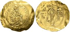 The collection of Prof.Dr. Hans-Ulrich Geiger Alexius I Comnenus, 1081-1118. Hyperpyron (Gold, 32 mm, 4.26 g, 6 h), post-reform coinage, Constantinopolis, 1092-1118. +ΚЄ ROHΘЄI Christ, nimbate, seated
